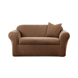 Sure Fit Stretch Metro 2 pc. Sofa Slipcover, Brown