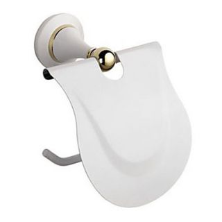 Contemporary Solid Brass Wall Mount Toilet Roll Holders