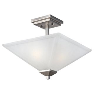 DHI CORP Design House 514802 Torino 2 Light Semi Flush Ceiling Light   Satin