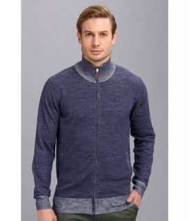 Ben Sherman Zip Through Cardigan Mens Sweater (Blue)