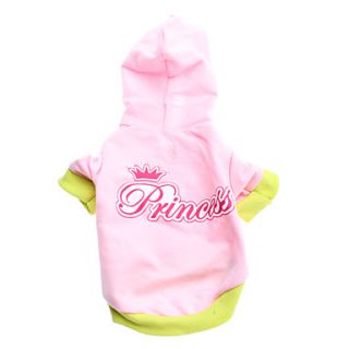 Lovely Small Princess Style French Terry Hoodies for Dogs(XS L)