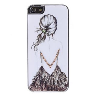Girl Back Pattern Hard Case for iPhone 5/5S