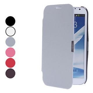 Solid Color PU Leather Full Body Case with Stand for Samsung Galaxy Note 2 N7100 (Assorted Colors)