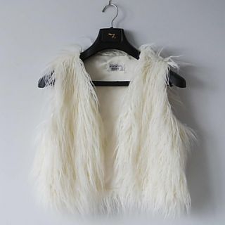 Stylish Collarless Faux Fur Casual/Party Vest(More Colors)