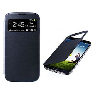 Screen Visible PU Leather Full Body Case for Samsung Galaxy S4 I9500