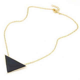 Hottest Alloy With Triangle Pendant Womens Necklace