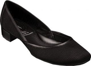 Womens Rockport Lilly A Line Slip On   Black Leather/Mesh Casual Shoes