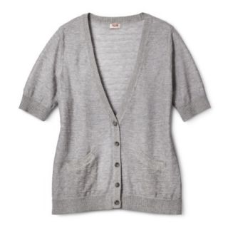 Mossimo Supply Co. Juniors Plus Size Short Sleeve Cardigan   Light Gray X