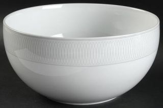 Christopher Stuart Athena 9 Round Vegetable Bowl, Fine China Dinnerware   Gray