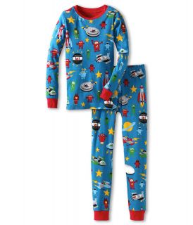 Hatley Kids Boys Appliqu PJ Set Girls Pajama Sets (Blue)