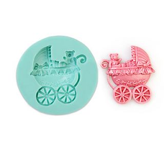 Stroller And Bear Shape Silicone Mould Cake Decorating Baking Tool