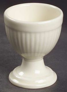 Wedgwood Edme Single Egg Cup, Fine China Dinnerware   Off White,Ribbed Rim,No Tr