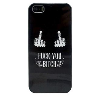 Fuck Off Black Hard Case Cover for iPhone 5/5S