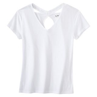 C9 by Champion Womens Open Back Yoga Layering Top   True White S
