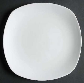 Gorham Boulder Creek Square Salad Plate, Fine China Dinnerware   All White,Undec