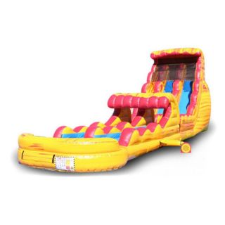 EZ Inflatables 22 ft. Fire and Ice Slip and Slide Multicolor   WS226