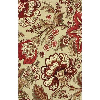 Nuloom Handmade Floral Multi Wool Rug (5 X 8) (MultiPattern: FloralTip: We recommend the use of a non skid pad to keep the rug in place on smooth surfaces.All rug sizes are approximate. Due to the difference of monitor colors, some rug colors may vary sli