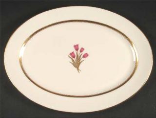 Lenox China Bradford (Gold Trim) 13 Oval Serving Platter, Fine China Dinnerware