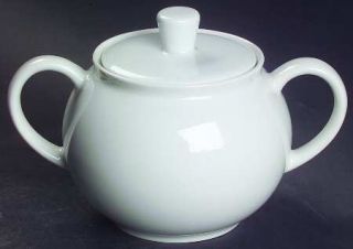 Arzberg Arzberg White (Shape 1382) Sugar Bowl & Lid, Fine China Dinnerware   138