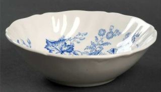 Royal Doulton Kirkwood, The Blue Coupe Cereal Bowl, Fine China Dinnerware   Blue