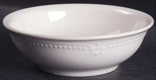 Pfaltzgraff Pearl Brocade Soup/Cereal Bowl, Fine China Dinnerware   All White, E