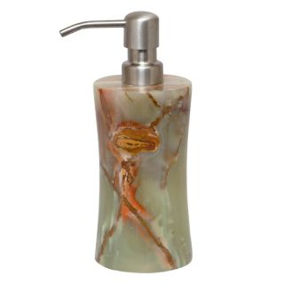 Designs By Marble Crafters Inc Vinca Soap Dispenser   Whirl Green Marble   BA01 