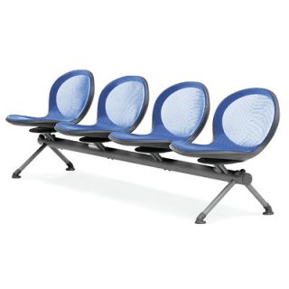 OFM Net Series Four Chair Beam Seating NB 4 Color: Marine