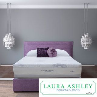Laura Ashley Blossom Firm Queen size Mattress And Foundation Set (QueenSet includes: Mattress and foundationSupport: Contour plus encased coil system   638 individually encased coils (queen coil density) reduce motion transfer to eliminate partner disturb