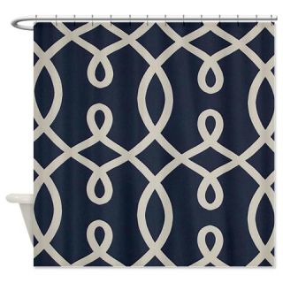  Slate Blue Swirls Shower Curtain  Use code FREECART at Checkout
