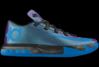 KD VI CHROMA iD Custom Womens Basketball Shoes   Blue