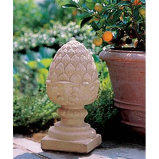 Campania International Pineapple Finial Small Cast Stone Garden Statue   S 040 