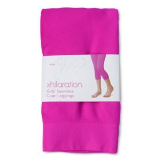 Xhilaration Girls Seamless Capris Legging   Pizzazz Pink M/L