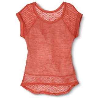 Xhilaration Juniors Lace Back Top   Daylily XL(15 17)