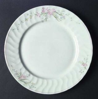 Royal Worcester Pink Whisper Dinner Plate, Fine China Dinnerware   Pink Floral B
