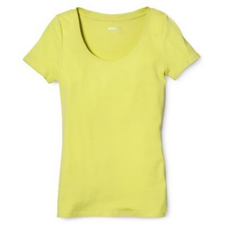 Womens Ultimate Scoop Tee   Chipper Yellow   S