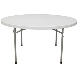 National Public Seating BT Series Round Blow Molded Folding Table Multicolor  