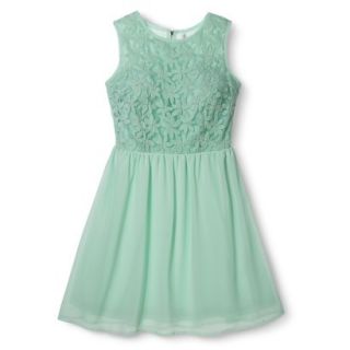 Xhilaration Juniors Daisy Organza Dress   Mint L(11 13)