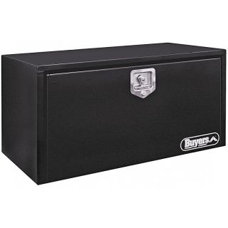 Buyers Steel Underbody Tool Box Black   1702300, 24L x 18W x 18H inches