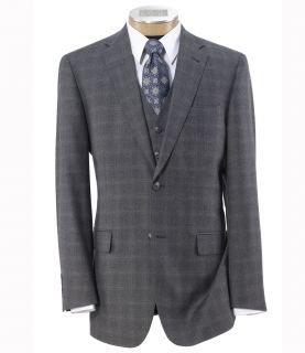 Joseph 2 Button Wool Vested Suit with Pleated Trousers JoS. A. Bank Mens Suit