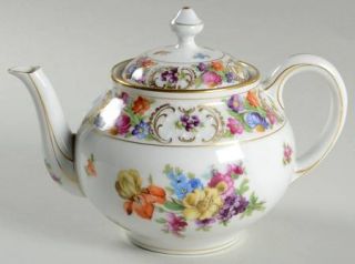 Schumann   Bavaria Dresdner Art (Smooth) Mini Teapot & Lid, Fine China Dinnerwar