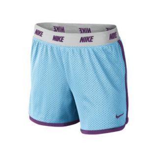 Nike 4 Sport Mesh Girls Training Shorts   Polarized Blue