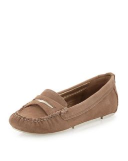 Jones Contrast Penny Loafer, Nude/White
