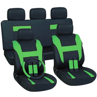 Oxgord Green 17 piece Car Seat Cover Automotive Set