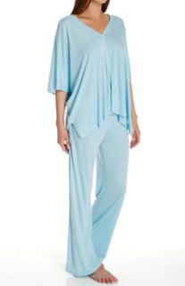 Natori Sleepwear W76323 Shangri La Solid Tunic Pajama Set