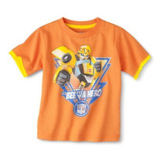 Transformers Bumblebee Infant Toddler Boys Short Sleeve Tee   Orange 3T
