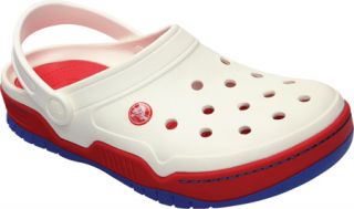 Crocs Front Court Clog   White/Red Casual Shoes