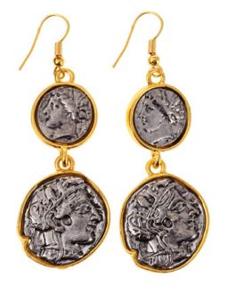 Tiered Coin Drop Earrings
